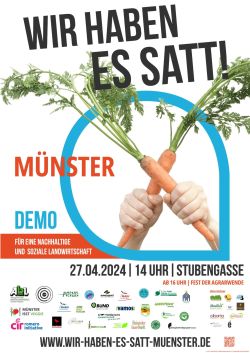 Demo  "Wir haben es satt Münster"