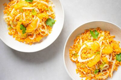 Rezept: Linsensalat mit Orange (4 Portionen)