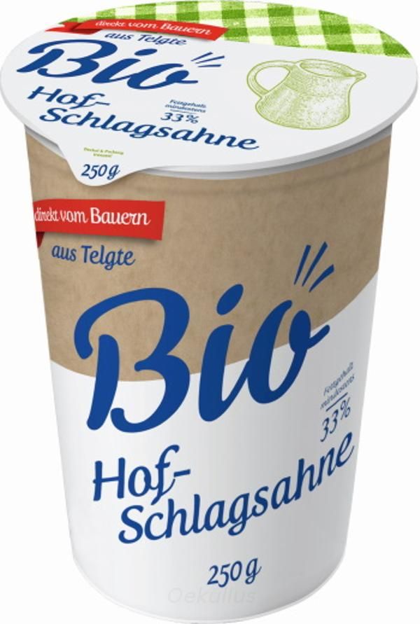 Produktfoto zu Telgter Bio-Hofschlagsahne