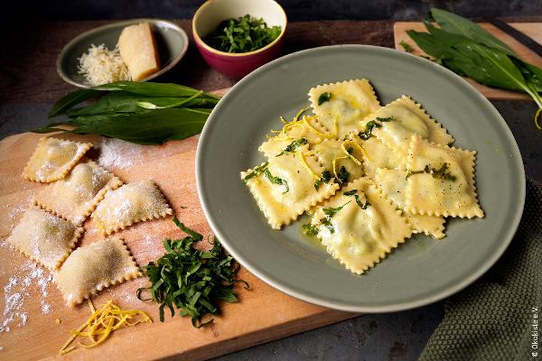 Produktfoto zu Rezept: Bärlauch-Ravioli