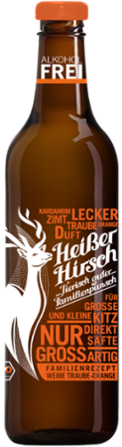 Produktfoto zu Heißer Hirsch Punsch Orange KARTON (6x0,75l)