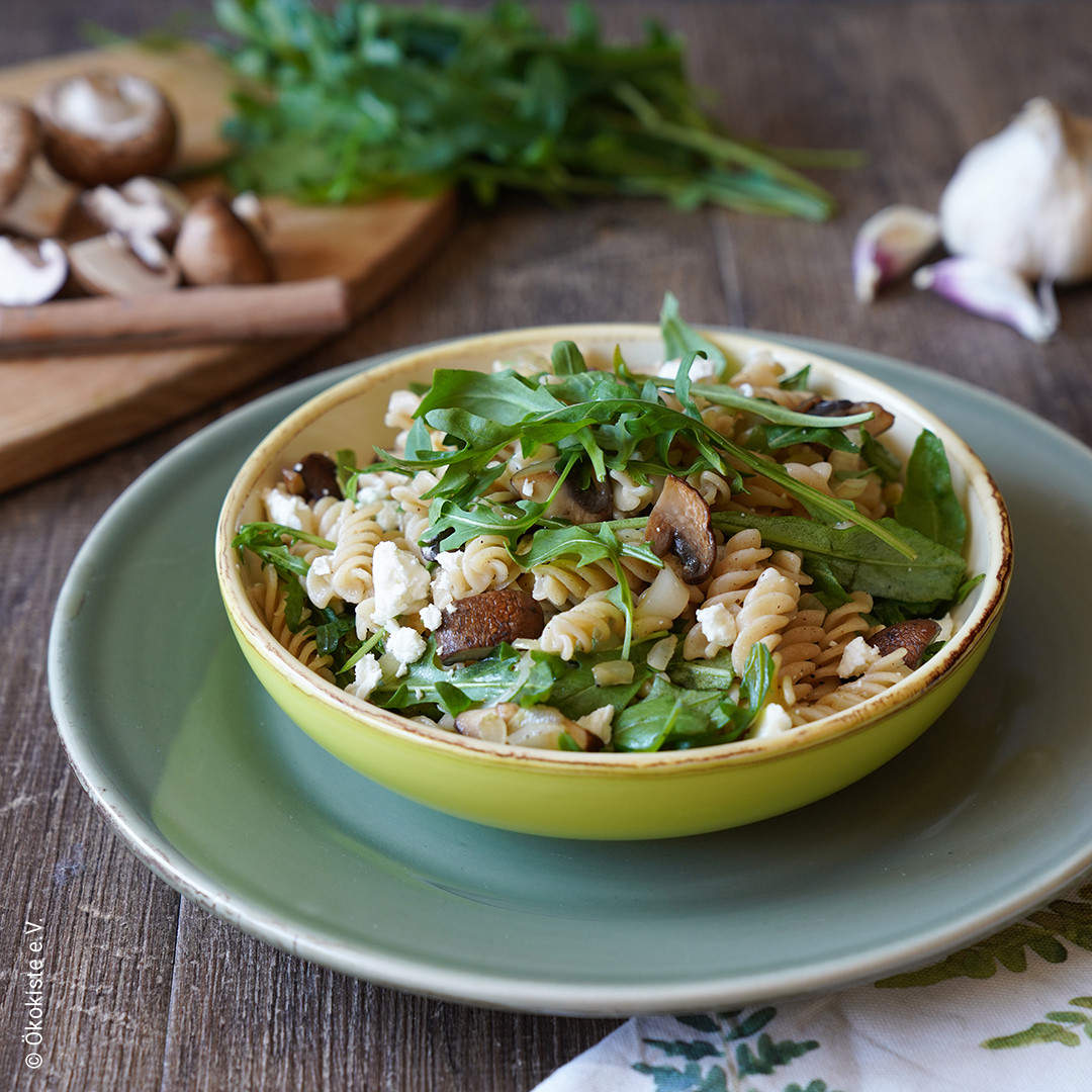 Rezept: Rucola-Pasta (2 Portionen)