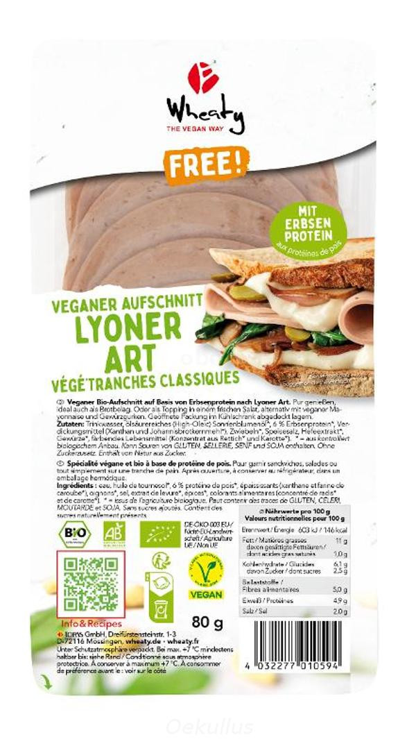 Produktfoto zu Veganer Aufschnitt Lyoner Art