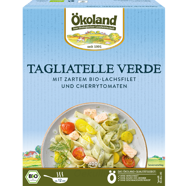 Produktfoto zu Tagliatelle Verde mit Lachs, tiefgekühlt