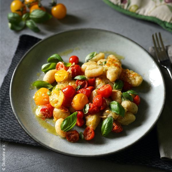 Rezept: Gnocchi Caprese (2 Portionen)