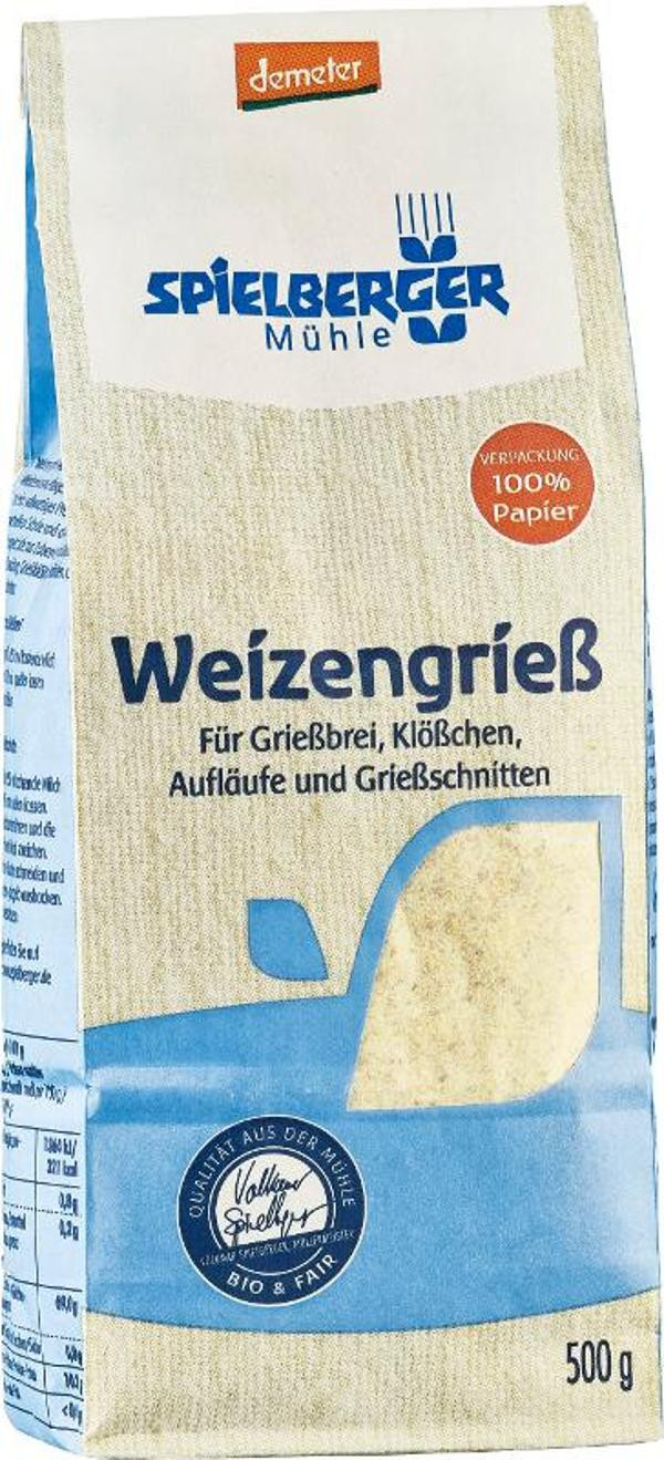 Produktfoto zu Weizengrieß 500g