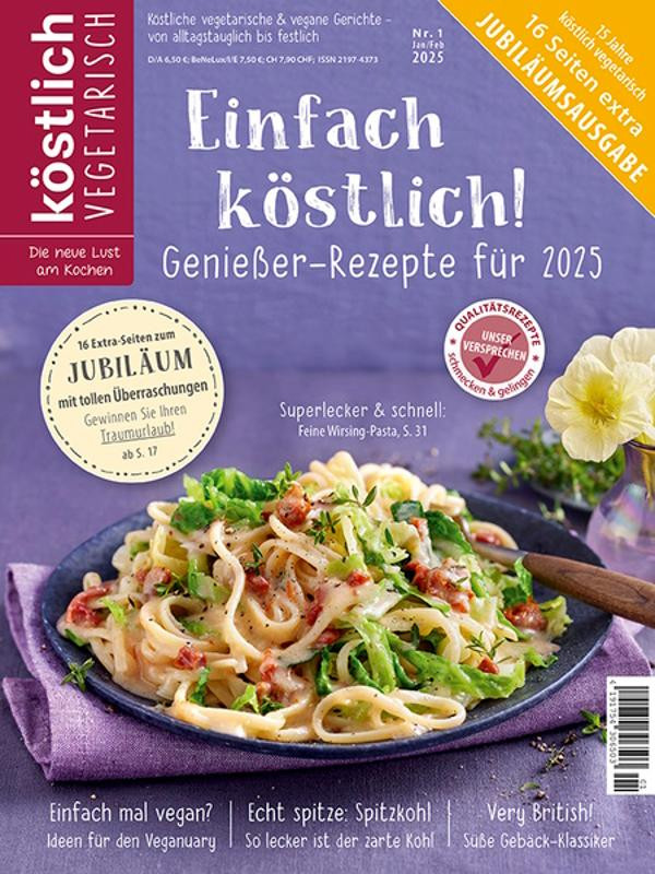 Produktfoto zu Kochzeitschrift köstlich vegetarisch