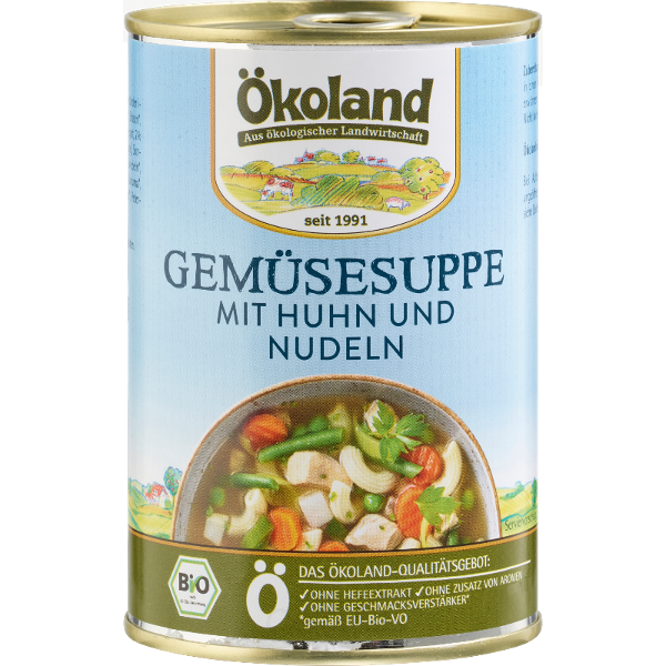 Produktfoto zu Gemüsesuppe mit Huhn