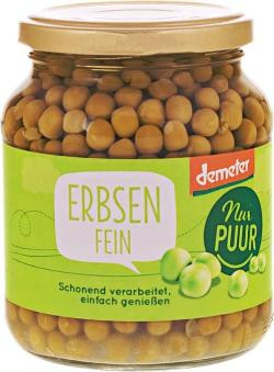 Produktfoto zu Erbsen 350 g (6x Glas)